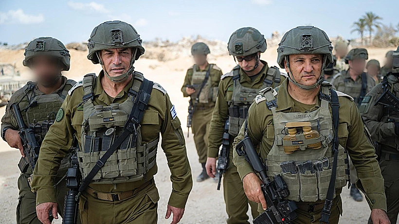 הרטמכ"ל, אייל זמיר ומפקד פיקוד דרום, אלוף יניב עשור, בסיור ברצועת עזה