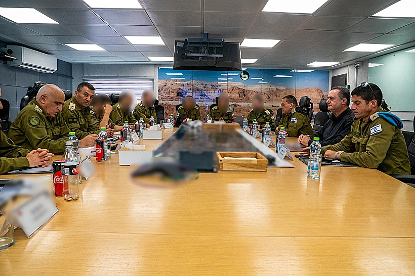 שר הביטחון ישראל כ"ץ בפיקוד הדרום