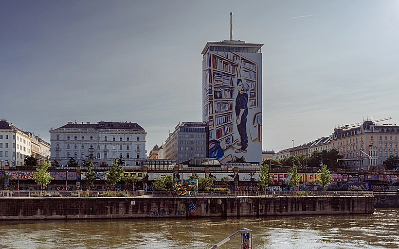 Vienna,Donaukanal - תעלת הדנובה וינה