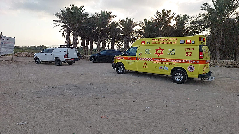 זירת הטביעה בחוף סמוך לג'סר א-זרקא