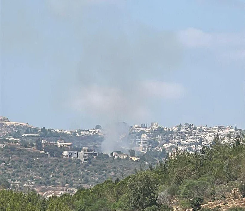 תיעוד התקיפה בדרום לבנון