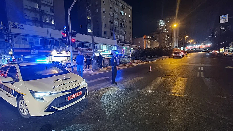 זירת התאונה ברמת גן