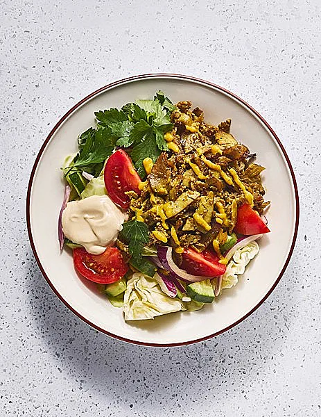 מתחת לעץ, סלט שווארמה