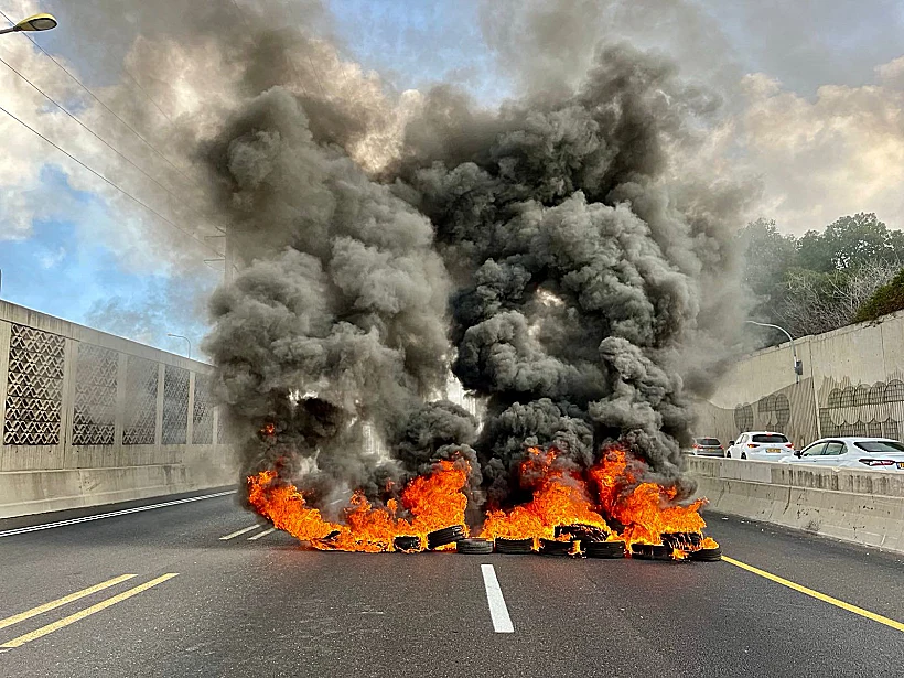 חסימה במחלף יוספטל