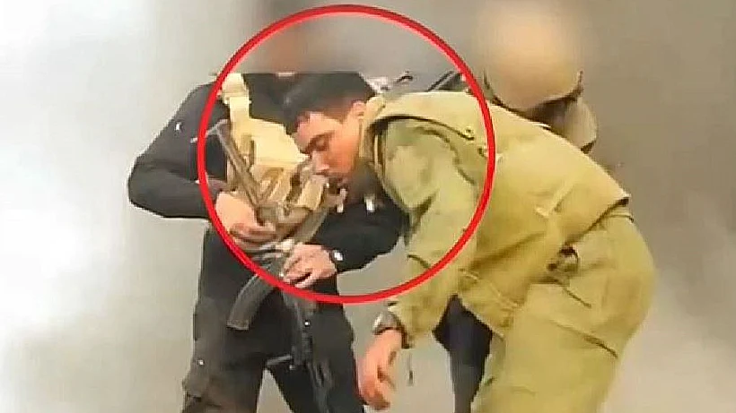 החלל החטוף עוז דניאל, מתוך סרטון החטיפה של נמרוד כהן