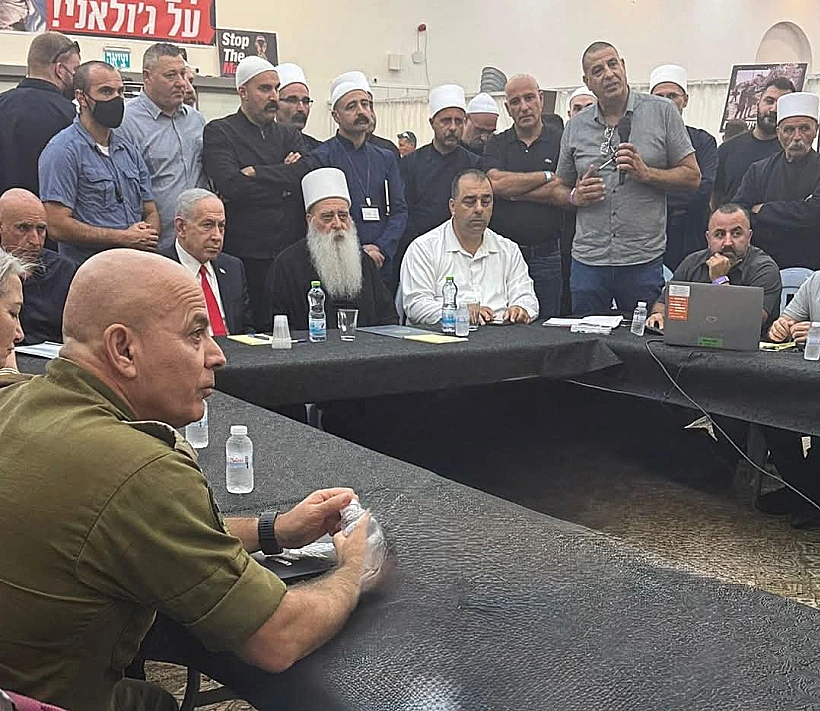 רה"מ נתניהו עם ראשי העדה הדרוזית