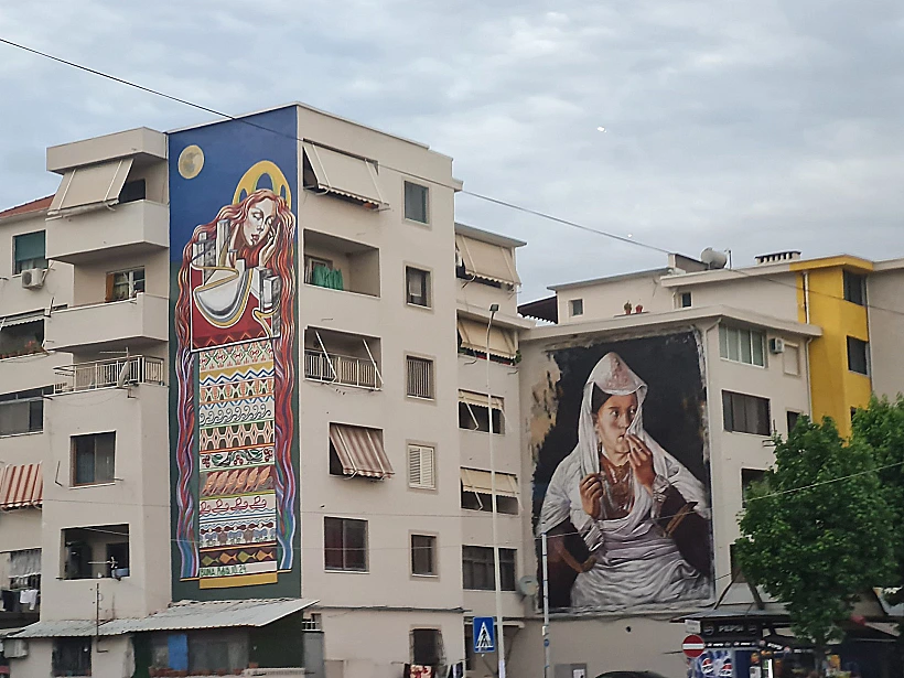 אלבניה - אמנות רחוב בשקודרה