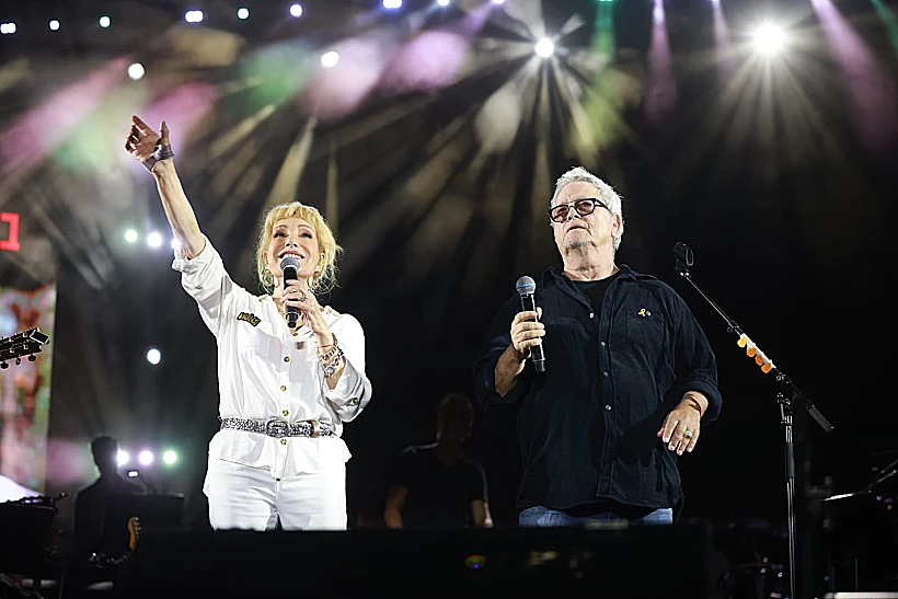 שלמה ארצי וריקי גל במופע המחווה למתי כספי