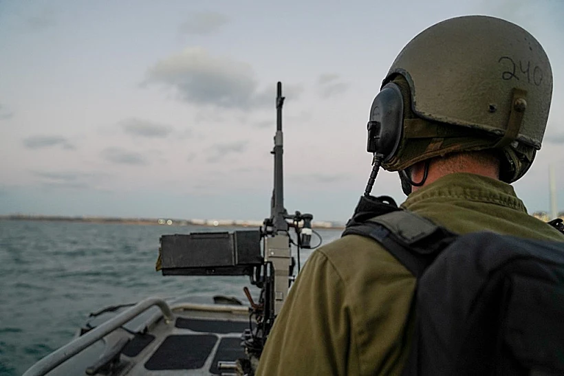 אימון של כוחות חיל הים ואוגדת עזה