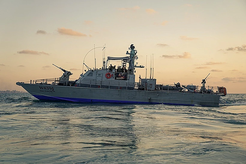 אימון של כוחות חיל הים ואוגדת עזה ספינה