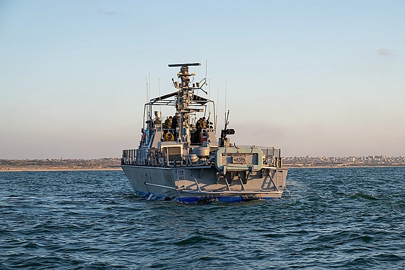 אימון של כוחות חיל הים ואוגדת עזה ספינה