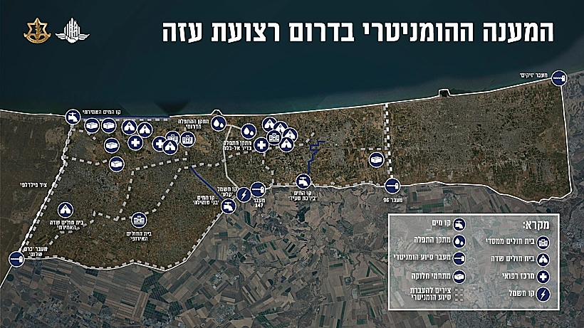 המענה ההומניטרי בדרום רצועת עזה