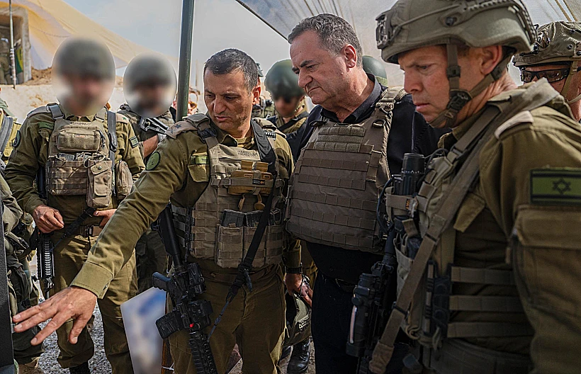 שר הביטחון כ"ץ בביקור בעזה