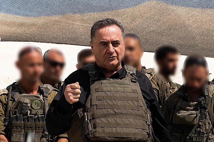 שר הביטחון כ"ץ בביקור בעזה