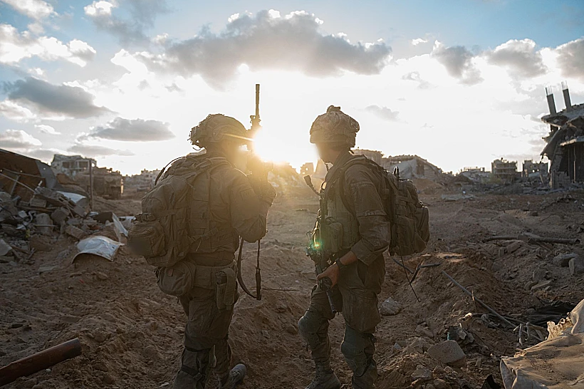 כוחות אוגדה 36 בדרום רצועת עזה