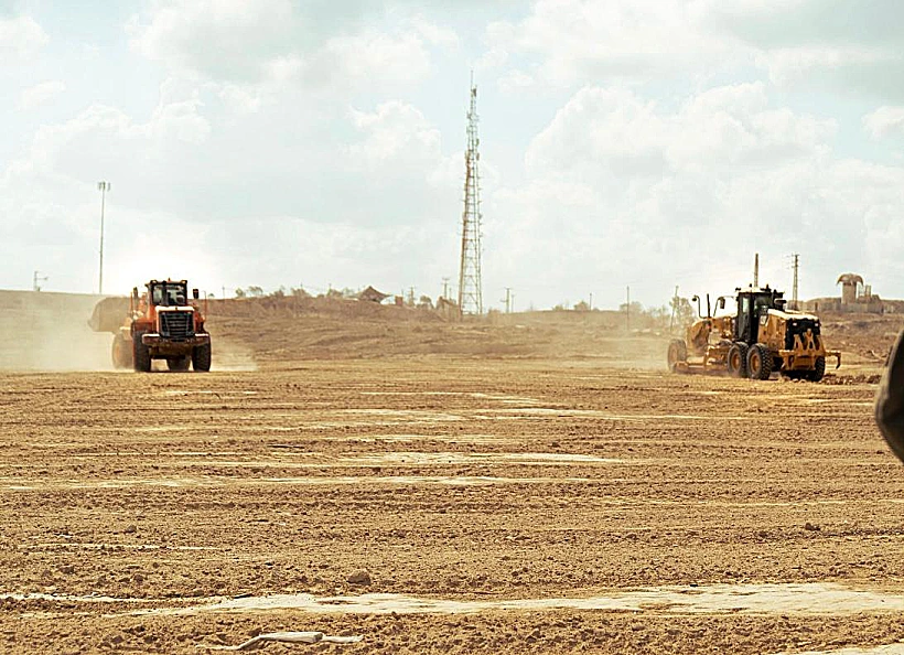 העבודות ההנדסיות להרחבת 'מעבר 147'