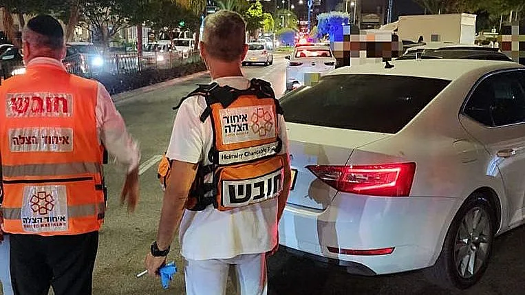 זירת התאונה באור עקיבא