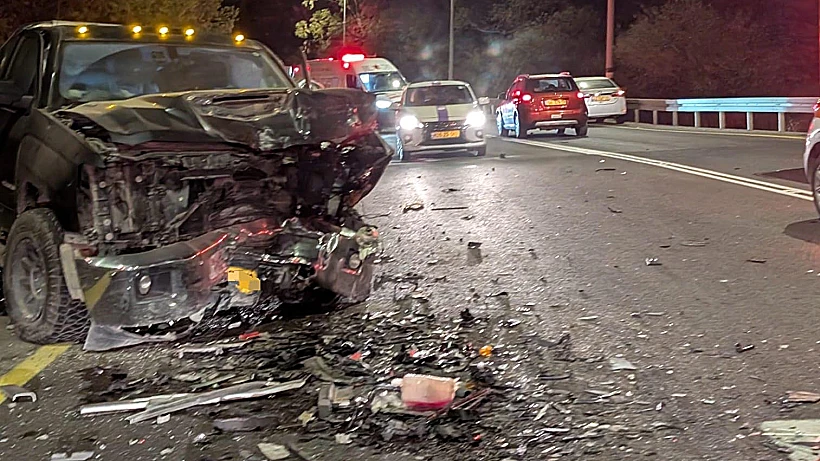 תאונת דרכים חזיתית בכביש 44 באזור בית שמש