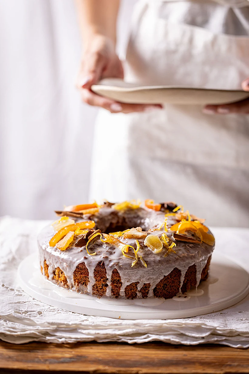 עוגת דבש והדר של לחמים