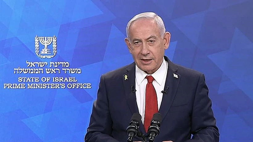 רה"מ בנימין נתניהו במסיבת העיתונאים