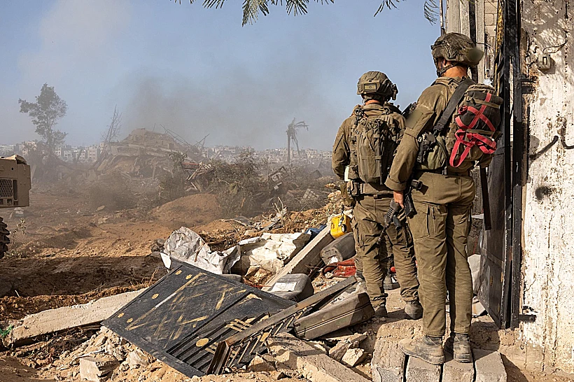 כוחות אוגדה 162 בעיר עזה