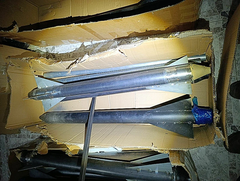 הרקטות שאותרו ביהודה ושומרון