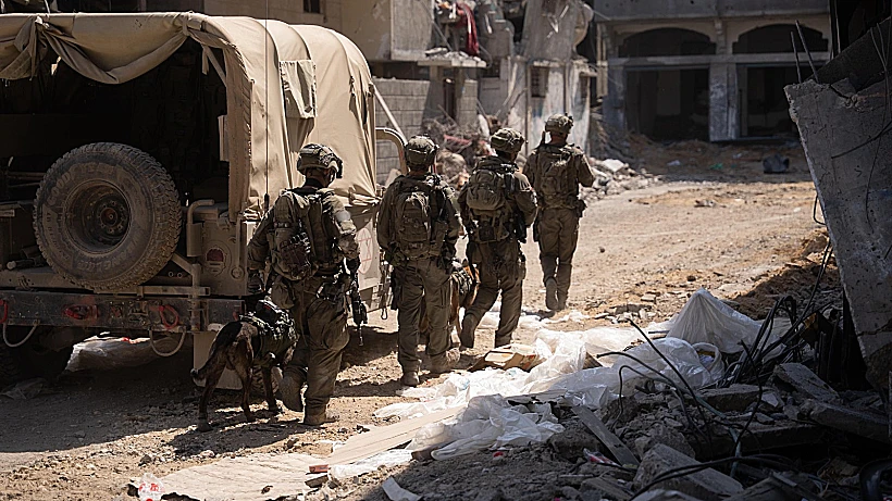 כוחות אוגדה 162 בעיר עזה