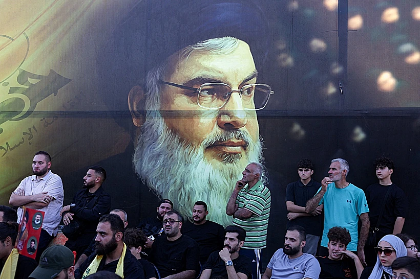 עצרת בלבנון במלאת שנה למותו של נסראללה