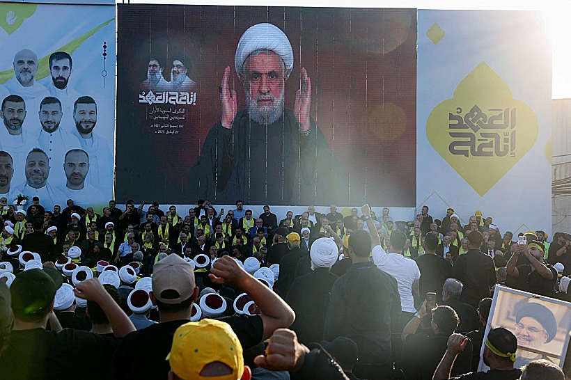 מזכ"ל חיזבאללה נעים קאסם נושא נאום