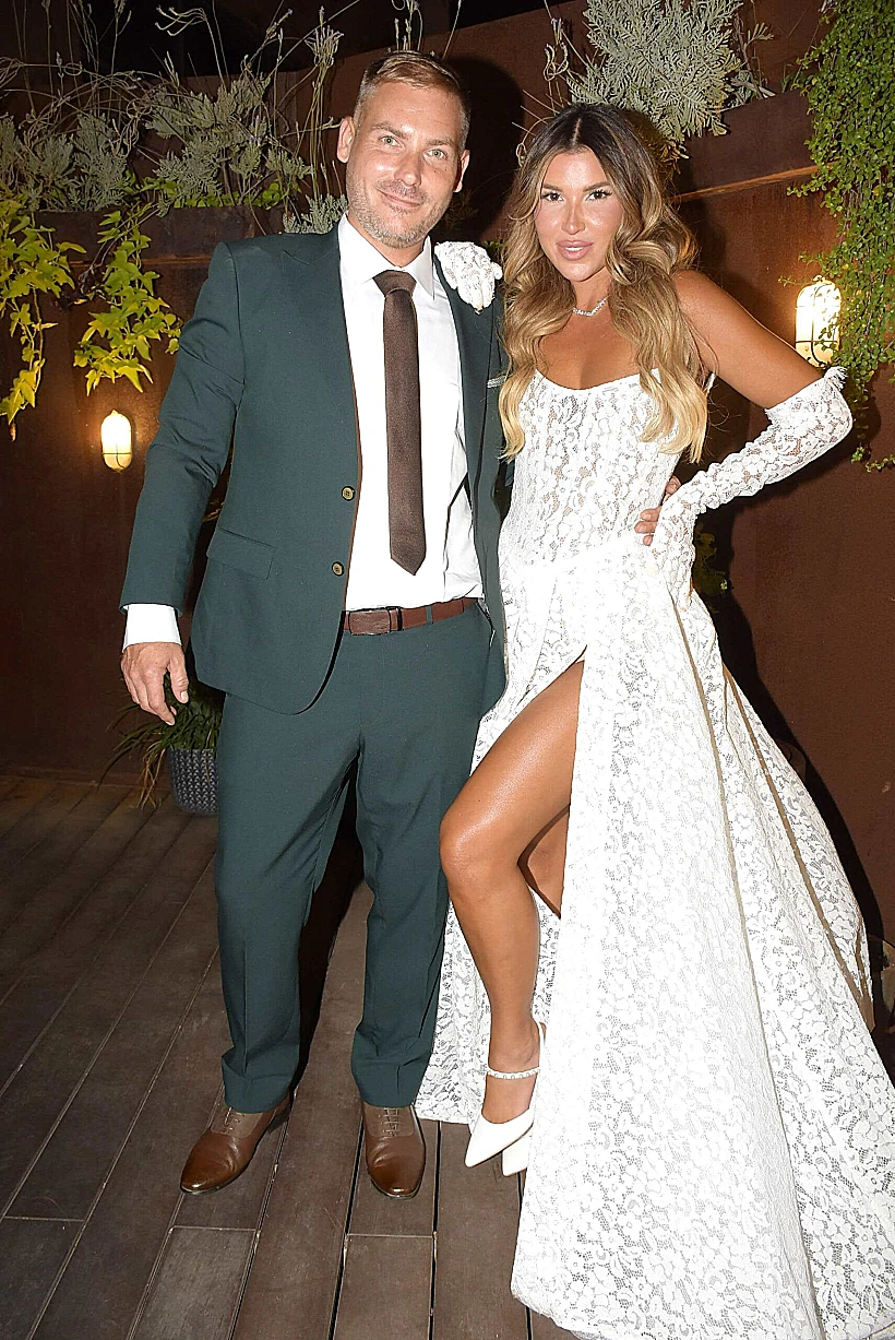 מירב אברהמי ובעלה הטרי