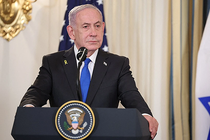 מסיבת העיתונאים טראמפ-נתניהו בבית הלבן