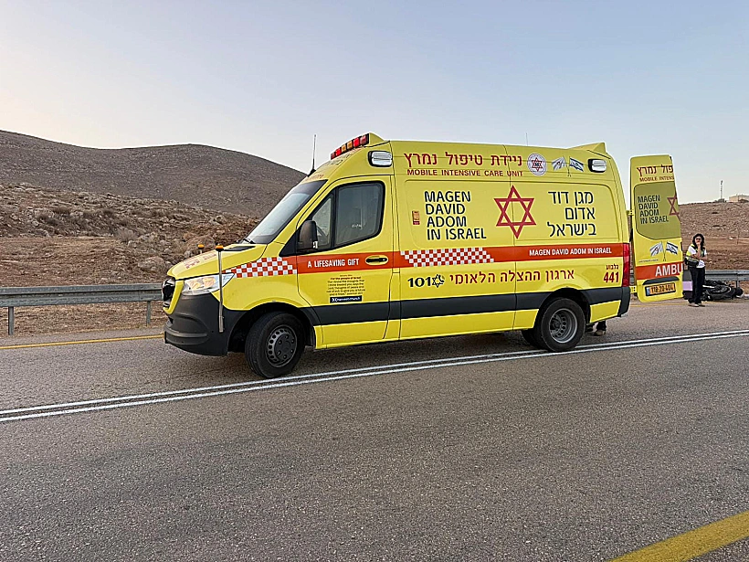 אמבולנס מד"א בבקעת הירדן