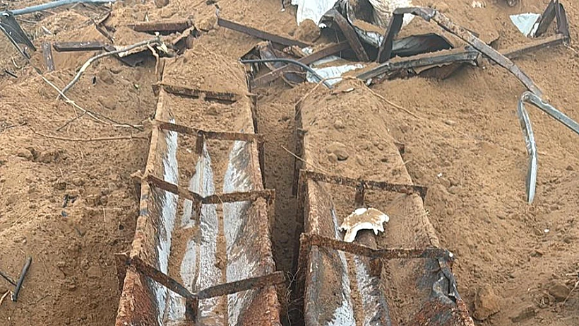 קני שיגור רקטות ארוכות טווח שאותרו בעיר עזה