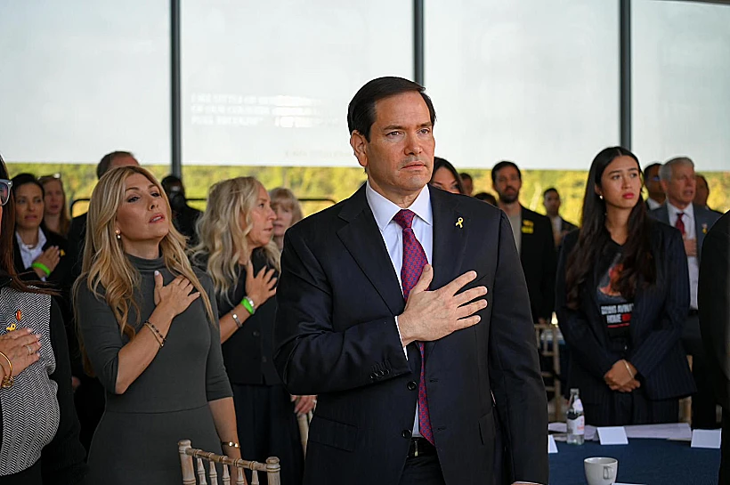 מרקו רוביו בסוכת התקווה בוושינגטון