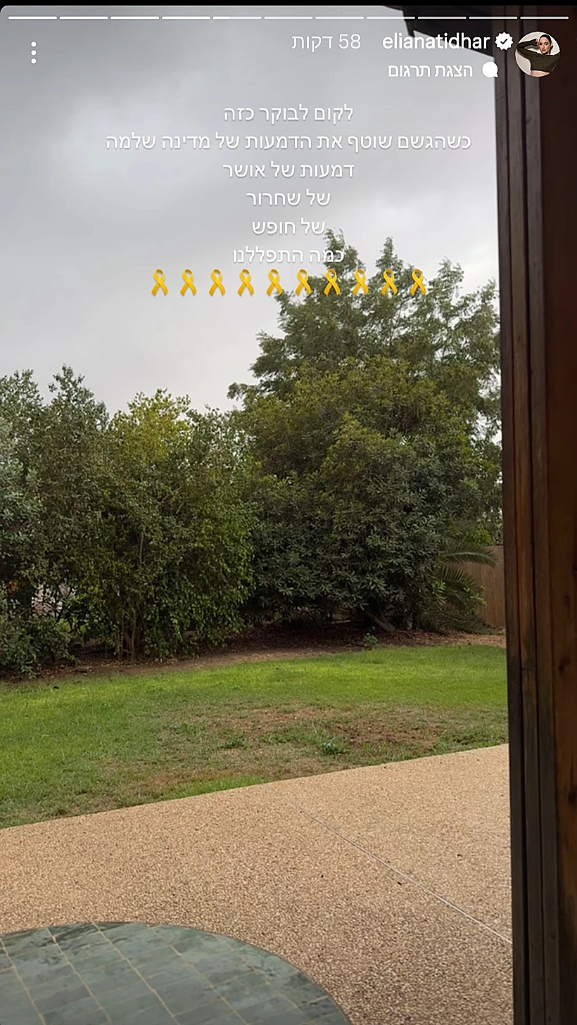 מתוך הסטורי של אליאנה תדהר