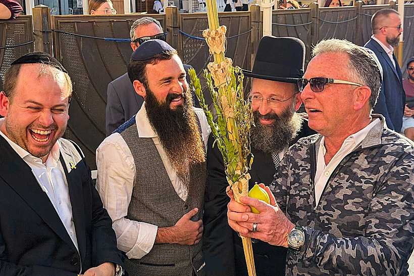 סטיב ויטקוף ברחבת הכותל המערבי