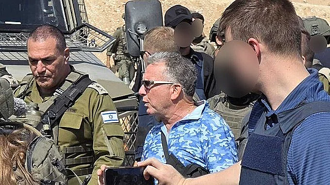 סטיב ויטקוף עם הרמטכ"ל אייל זמיר בעזה