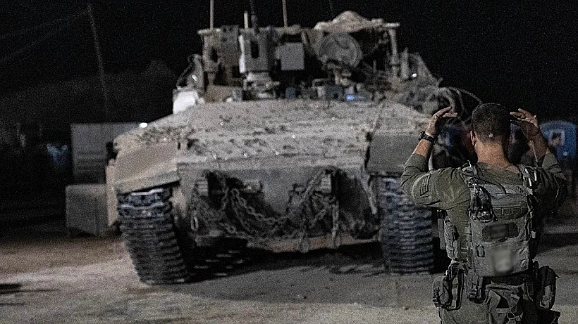 כוחות חטיבה 7 של השריון ביציאה מעזה
