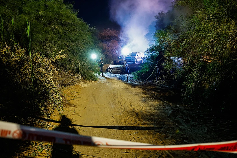 הזירה בה נמצאה גופתו של רועי שלו