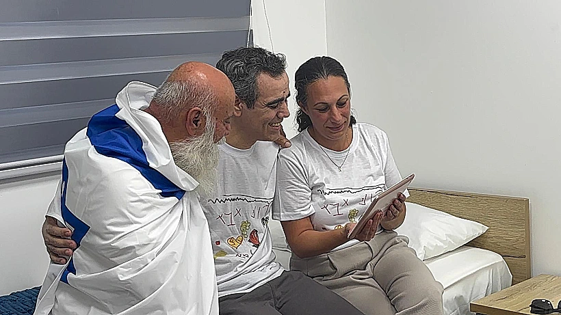 עמרי מירן במפגש ראשון עם אביו דני ואשתו לישי