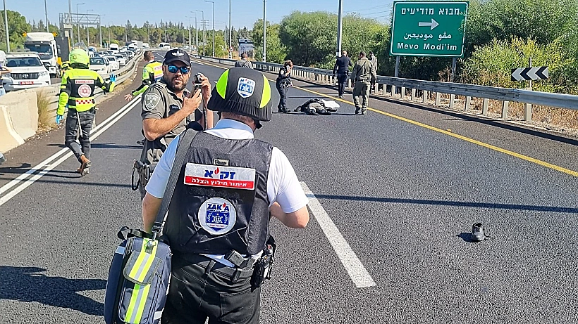 זירת הירי בכביש 443