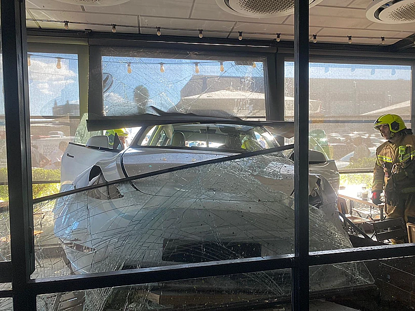 זירת התאונה בכפר סבא