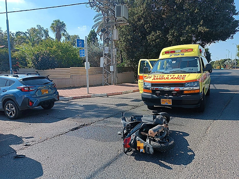 זירת התאונה בפרדס חנה