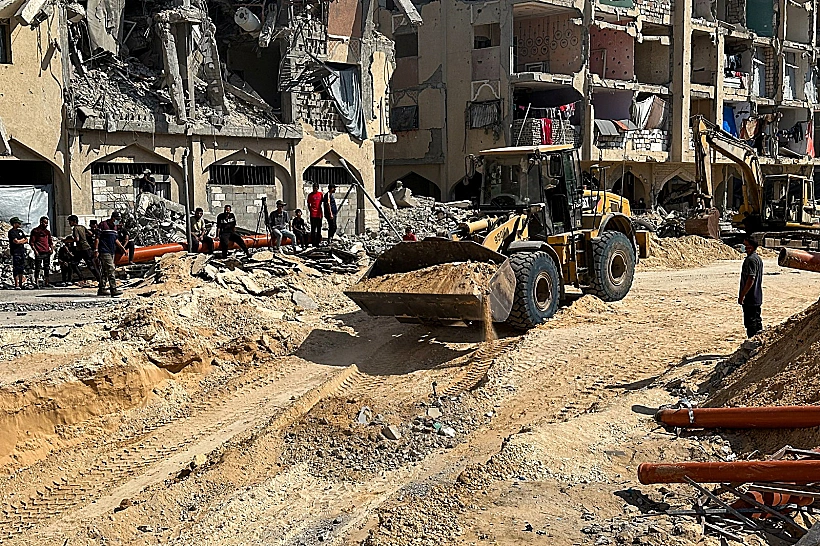 החיפושים אחר החללים החטופים ברצועת עזה