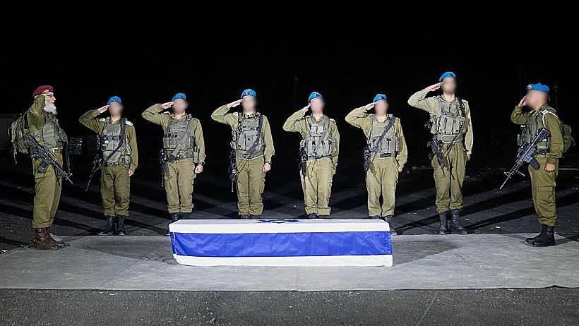 ארונו של החלל החטוף טל חיימי שהושב לישראל