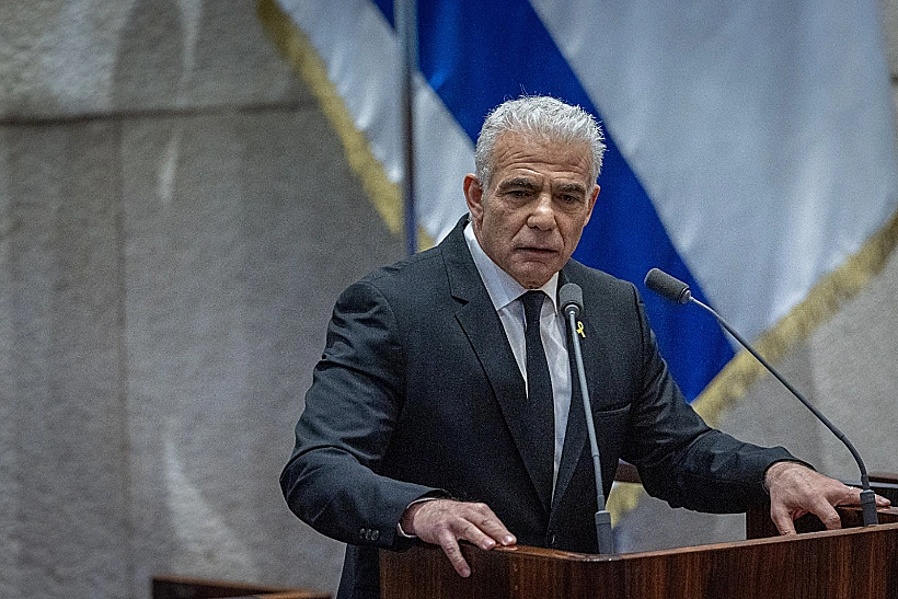 ראש האופוזיציה יאיר לפיד