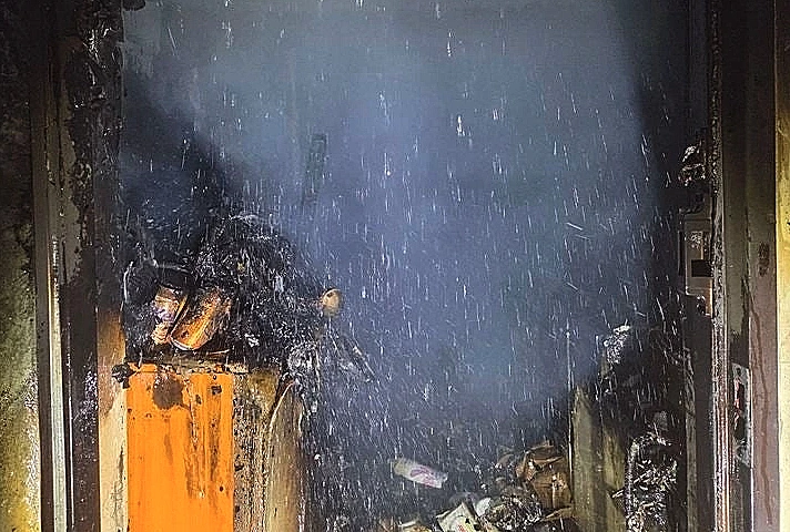 הצתה בבניין בדרום קוריאה