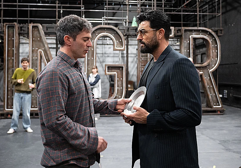 נדב נייטס ועמוס תמם בחזרות ל"זינגר"