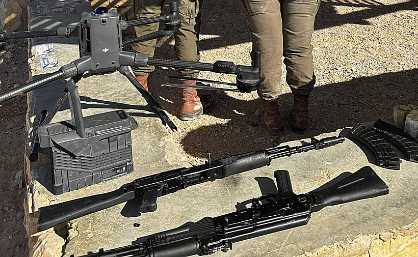 רחפן ואמצעי הלחימה בניסיון ההברחה בגבול המערבי עם מצרים