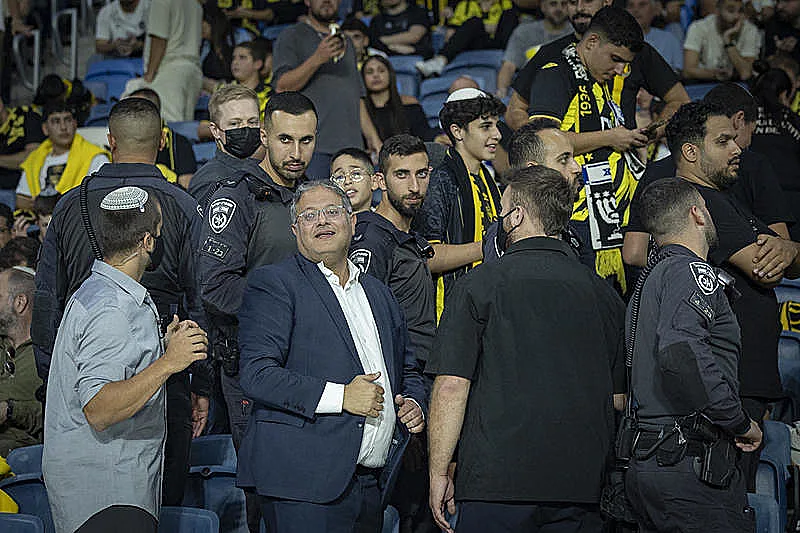 השר איתמר בן גביר באיצטדיון סמי עופר